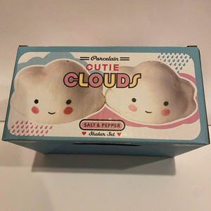 Porcelain Salt & Pepper Cutie Clouds Shaker Set